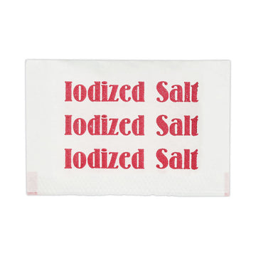Iodized Salt Packets, 0.75 g Packet, 3,000/Box