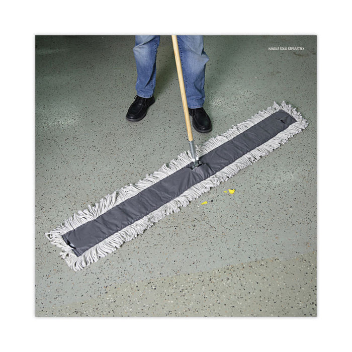 Disposable Dust Mop Head, Cotton, Cut-End, 60 x 5