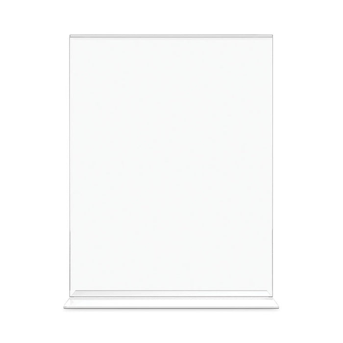 Classic Image Double-Sided Sign Holder, 8.5 x 11 Insert, Clear