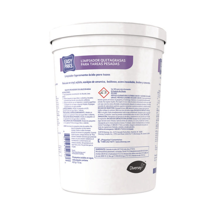 Heavy-Duty Cleaner/Degreaser, 1.5 oz Packet, 36/Tub, 2 Tubs/Carton