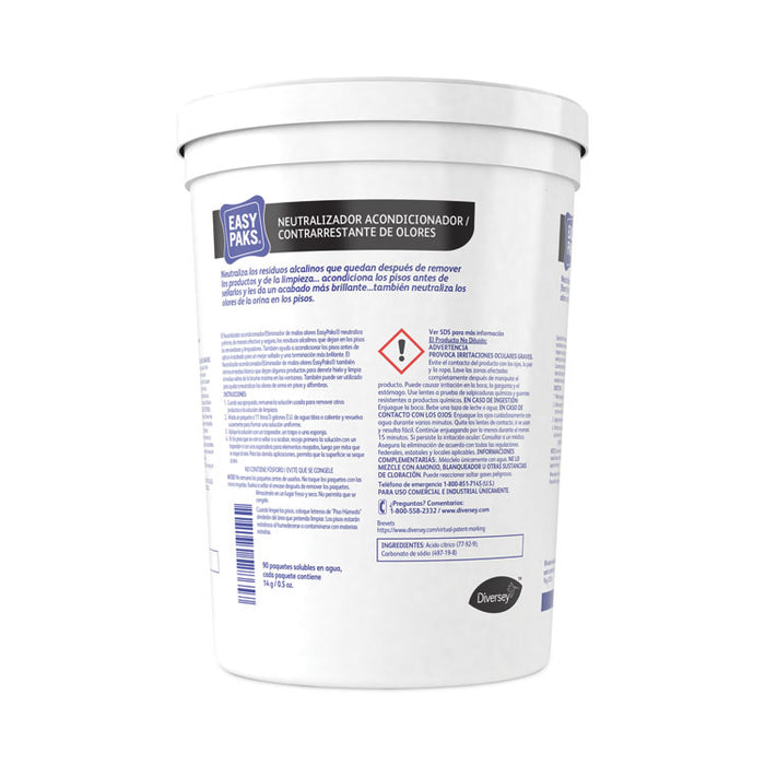 Neutralizer Conditioner/Odor Counteractant, Unscented, 0.5 oz Packet, 90/Tub, 2 Tubs/Carton