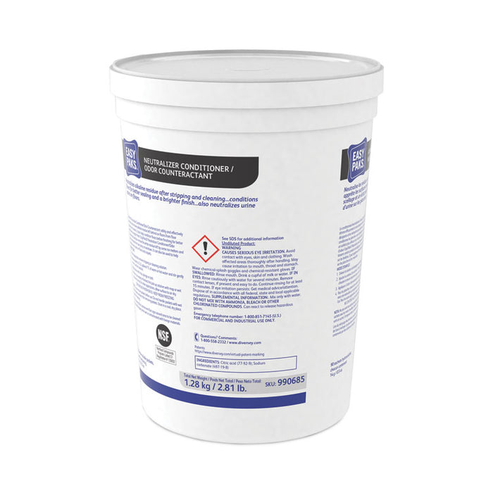 Neutralizer Conditioner/Odor Counteractant, Unscented, 0.5 oz Packet, 90/Tub, 2 Tubs/Carton