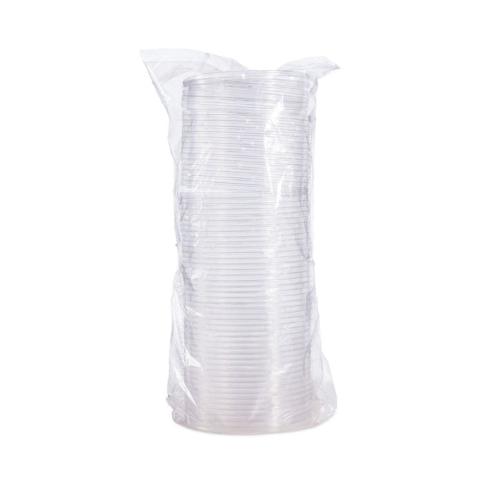 PresentaBowls Clear Flat Lids, 5.4" Diameter x 0.3" h, Plastic, 504/Carton