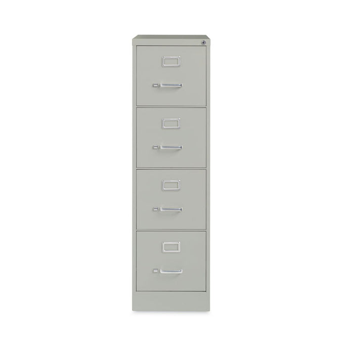 Four-Drawer Economy Vertical File, Letter-Size File Drawers, 15" x 26.5" x 52", Light Gray