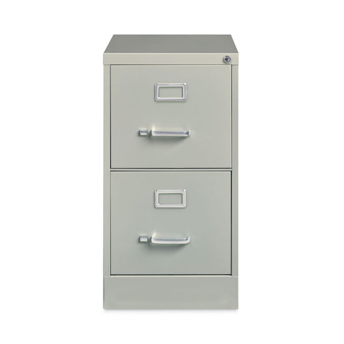 Two-Drawer Economy Vertical File, Letter-Size File Drawers, 15" x 22" x 28.37", Light Gray
