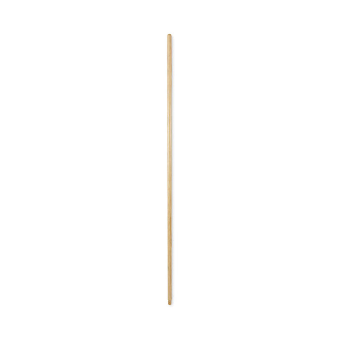 Threaded End Broom Handle, 0.94" dia x 54", Natural
