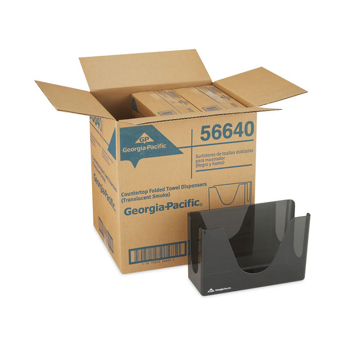 Countertop C-Fold/M-Fold Paper Towel Dispenser, 11 x 4.37 x 7, Smoke