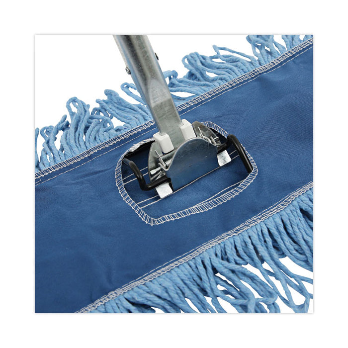 Clip-On Dust Mop Frame, 36 x 5, Zinc Plated, Black