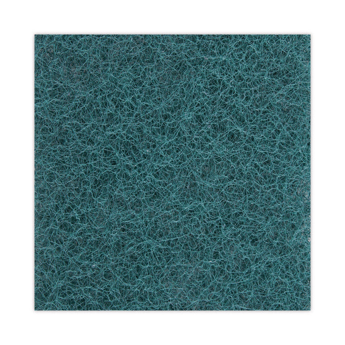 Heavy-Duty Scouring Pad, 6 x 9, Green, 15/Carton