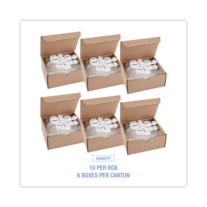 Curve Solid Air Freshener, Mango, Clear, 10/Box, 6 Boxes/Carton