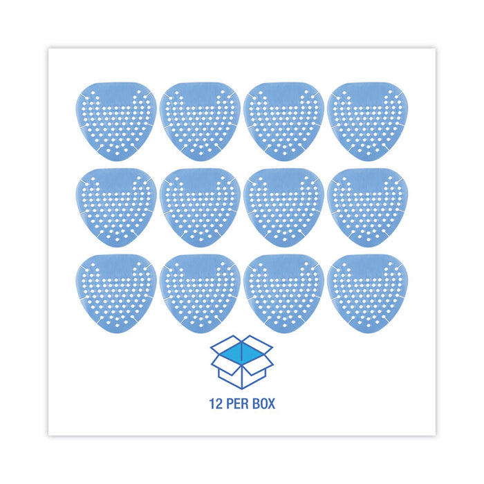Gem Urinal Deodorizer Screen, Cotton Blossom Scent, Blue, 12/Box