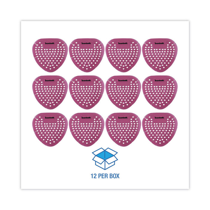 Gem Urinal Deodorizer Screen, Spiced Apple Scent, Red, 12/Box