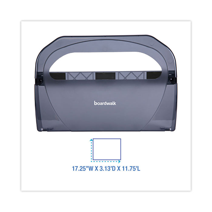Toilet Seat Cover Dispenser, 17.25 x 3.13 x 11.75, Smoke