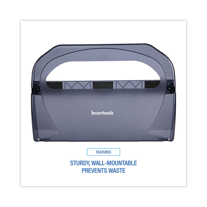 Toilet Seat Cover Dispenser, 17.25 x 3.13 x 11.75, Smoke