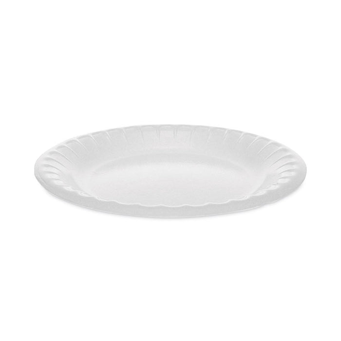 Placesetter Deluxe Laminated Foam Dinnerware, Plate, 6" dia, White, 1,000/Carton