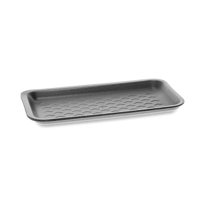 Foam Supermarket Tray, #17S, 8.4 x 4.5 x 0.7, Black, Foam, 1,000/Carton