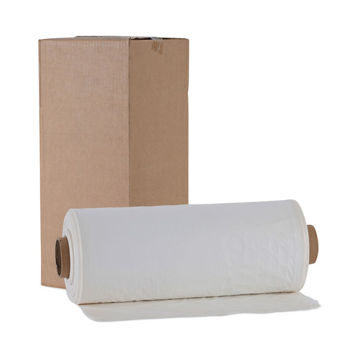 Industrial Can Liner Rolls, 60 gal, 1.8 mil, 21" x 17" x 63", Clear, 75/Carton