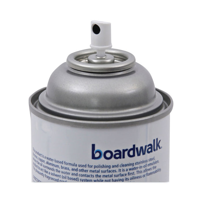Stainless Steel Cleaner and Polish, Water-in-Oil Based, 16 oz Aerosol Spray