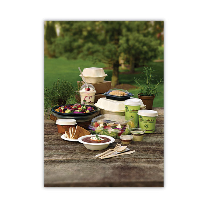 EarthChoice Compostable Soup Cup, Small, 8 oz, 3 .8 x 3.3 x 2.1, Brown, Paper, 500/Carton