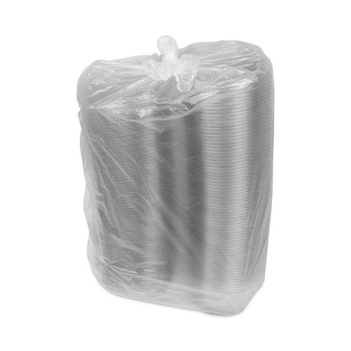 EarthChoice Recycled PET Hinged Container, 32 oz, 7.31 x 5.88 x 3.25, Clear, Plastic, 280/Carton
