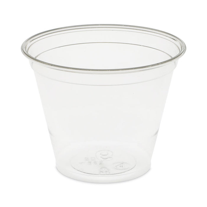 EarthChoice Recycled Clear Plastic Cold Cups, 9 oz, Clear, 975/Carton