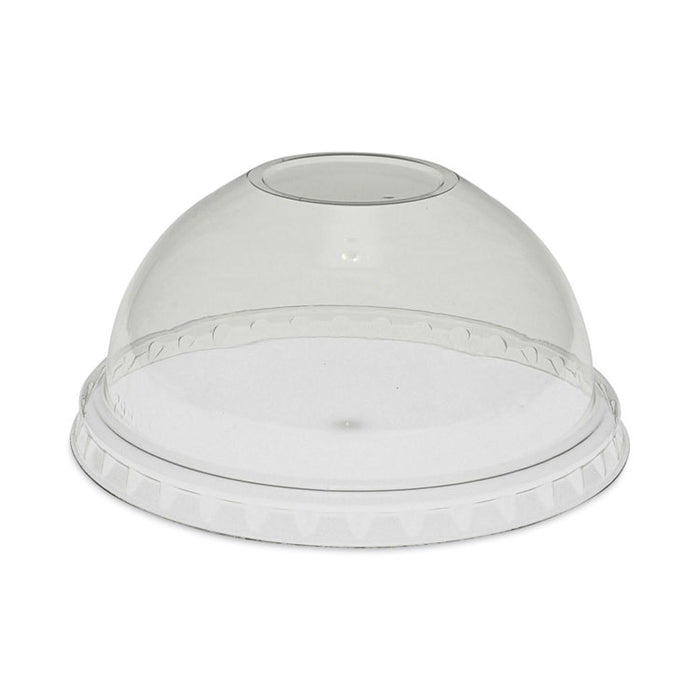 EarthChoice Strawless RPET Lid, Dome Lid, Fits 9 oz to 20 oz "A" Cups, Plastic, Clear, 900/Carton