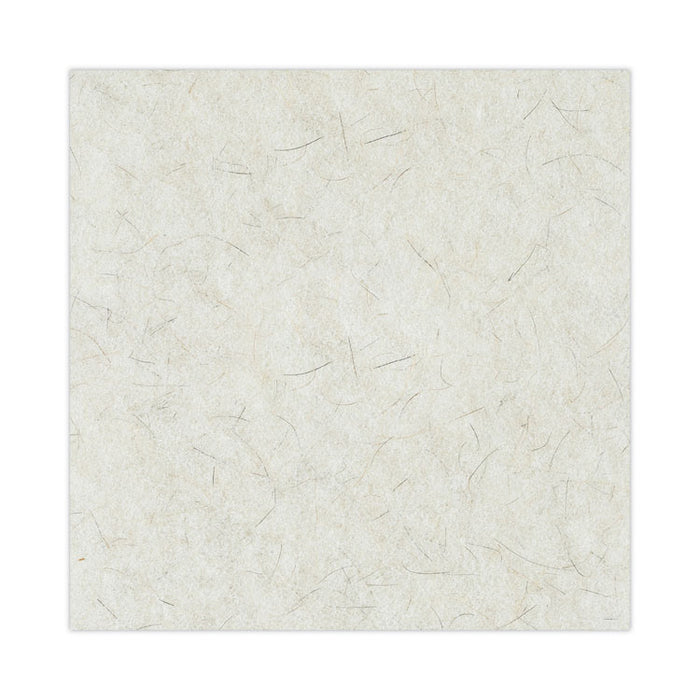 Natural Burnishing Floor Pads, 20" Diameter, White, 5/Carton