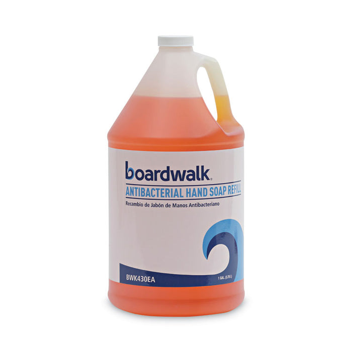 Antibacterial Liquid Soap Refill, Clean Scent, 1 gal Bottle, 4/Carton