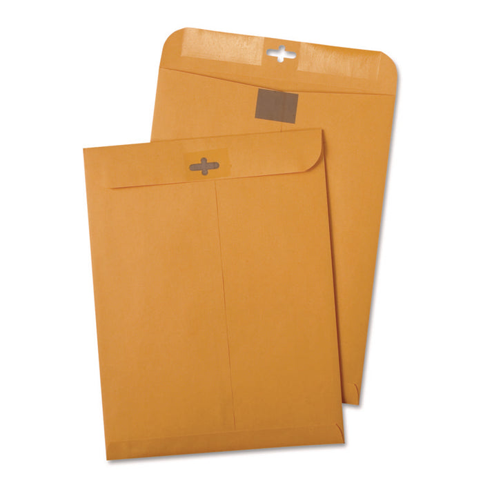 Postage Saving ClearClasp Kraft Envelope, #55, Cheese Blade Flap, ClearClasp Closure, 6 x 9, Brown Kraft, 100/Box