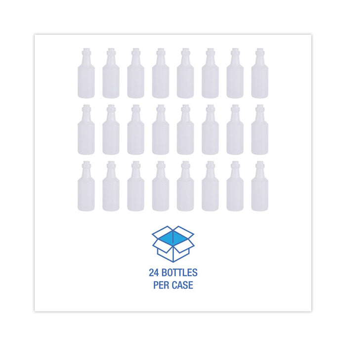 Easy-Grip Plastic Spray Bottle, 16 oz, Clear, 24/Carton