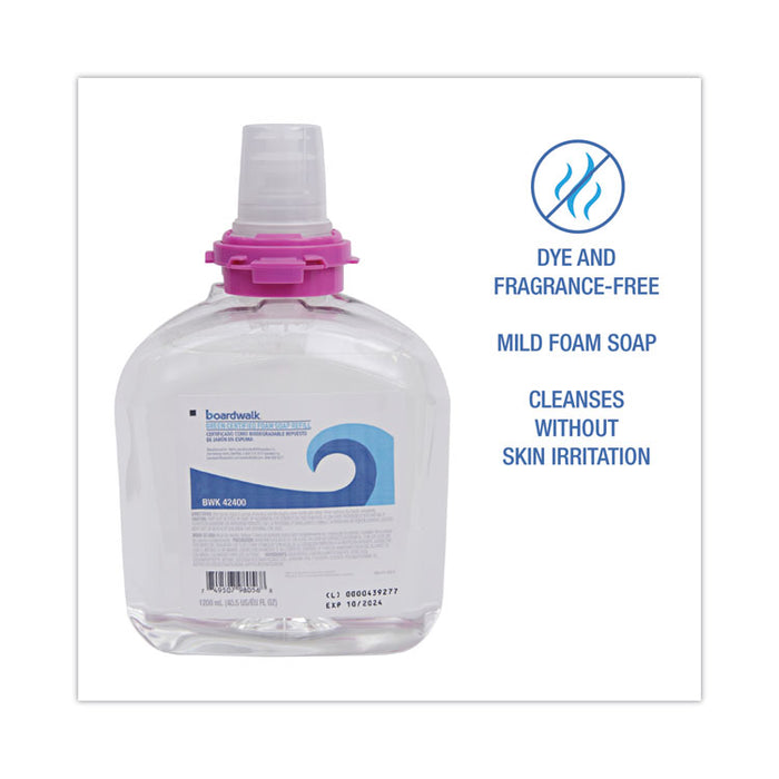 Green Certified Foam Soap Refill, Unscented, 1,200 mL, 2/Carton