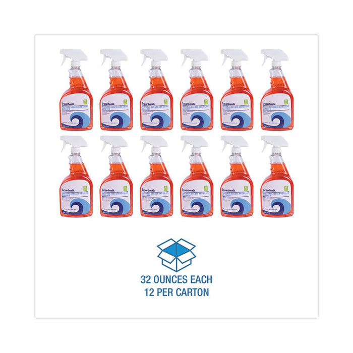 Natural Grease and Grime Cleaner, 32 oz Spray Bottle, 12/Carton