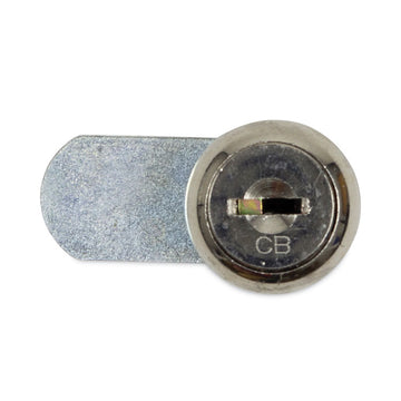 Dual Channel Vendor Coin Box Lock, Metal, 1.5 x 0.63 x 0.94, Silver