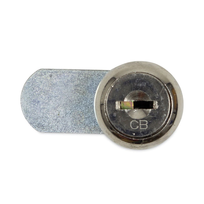 Dual Channel Vendor Coin Box Lock, Metal, 1.5 x 0.63 x 0.94, Silver