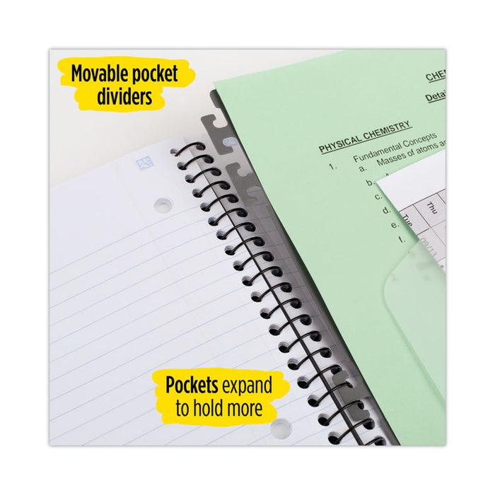 Advance Wirebound Notebook, 1-Subject, Medium/College Rule, Randomly Assorted Cover Color, (100) 11 x 8.5 Sheets