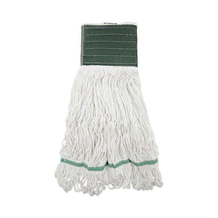 Saddleback Loop End Rayon Mop Head, Rayon, Medium, 14 oz, White, Dozen