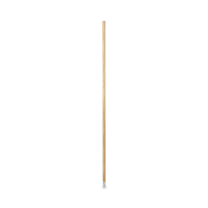 Lie-Flat Screw-In Mop Handle, 1.13" dia x 54", Natural