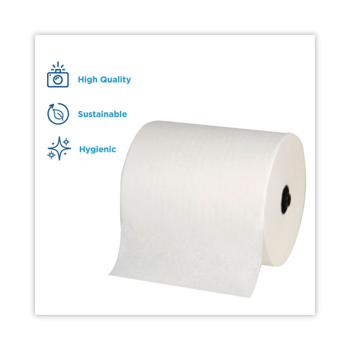 enMotion Flex Paper Towel Roll, 1-Ply, 8.2" x 550 ft, White, Recycled Paper, 6 Rolls/Carton