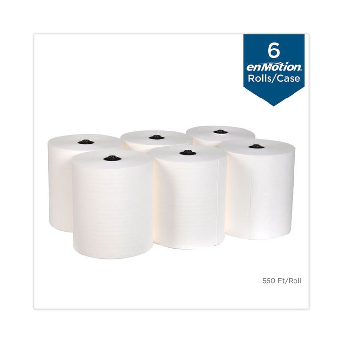 enMotion Flex Paper Towel Roll, 1-Ply, 8.2" x 550 ft, White, Recycled Paper, 6 Rolls/Carton