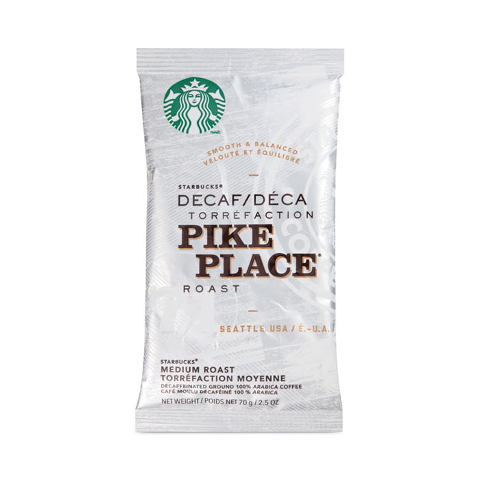 Coffee, Pike Place Decaf, 2.5 oz Packet, 72/Carton