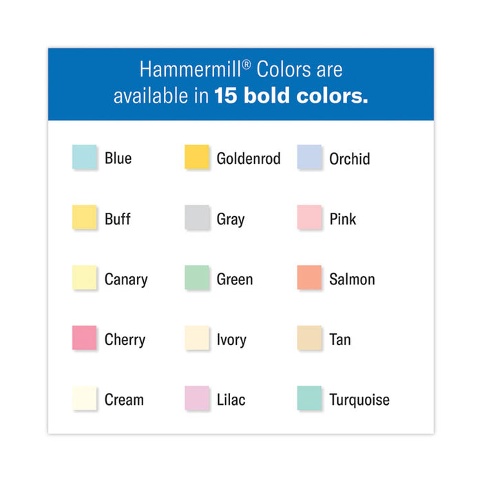 Colors Print Paper, 20 lb Bond Weight, 8.5 x 11, Salmon, 500 Sheets/Ream, 10 Reams/Carton