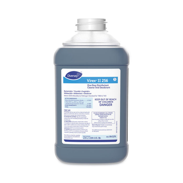 Virex II 256, Liquid, Minty Scent,  84.5 oz, 2/Carton