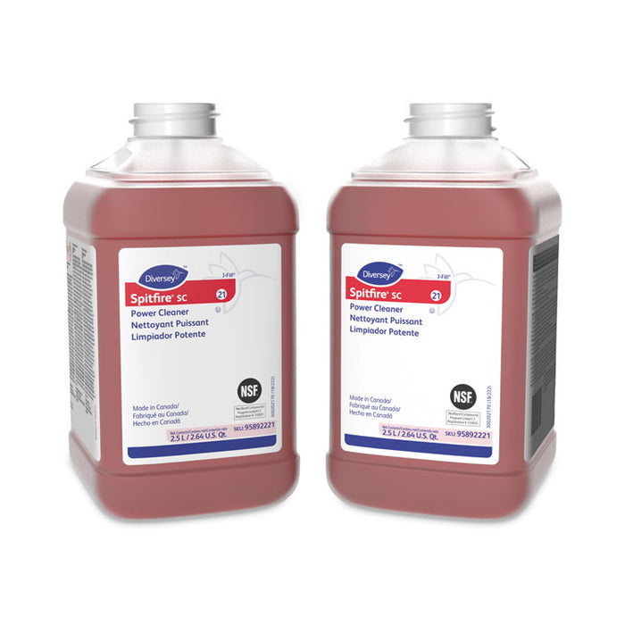 Spitfire SC Power Cleaner, 2.64 qt Bottle, 2/Carton