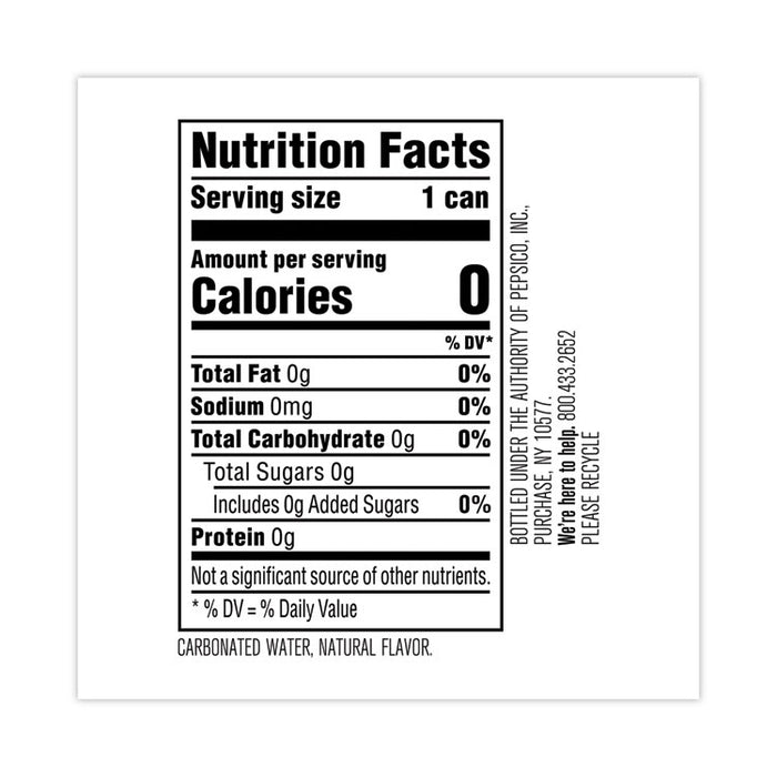 Flavored Sparkling Water, Raspberry, 12 oz Can, 8 Cans/Pack, 3 Packs/Carton