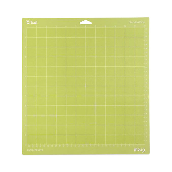 StandardGrip Machine Mat, 1" Grid, 12" x 12", Green, 2/Pack