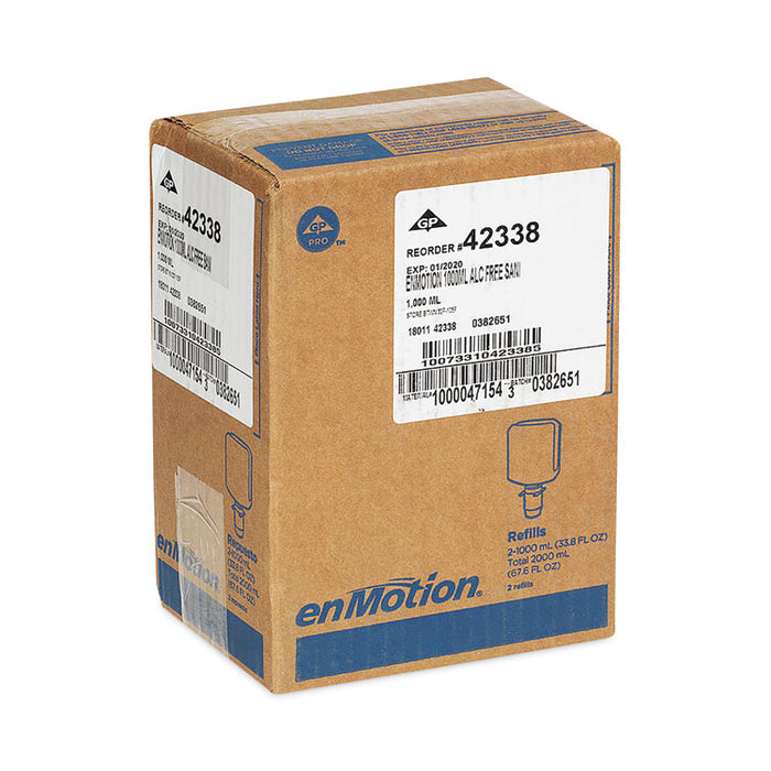 enMotion Gen2 Moisturizing Foam Hand Sanitizer Dispenser Refill, 1,000 mL, Fragrance-Free, 2/Carton