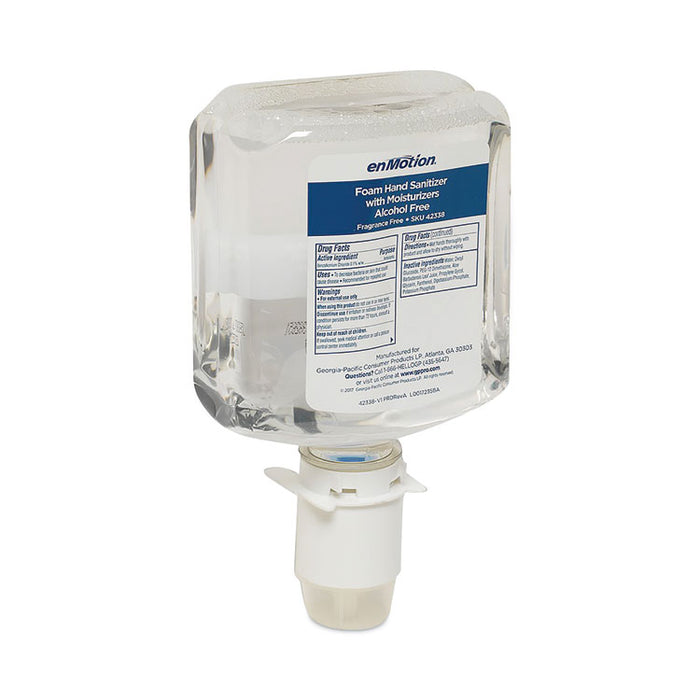 enMotion Gen2 Moisturizing Foam Hand Sanitizer Dispenser Refill, 1,000 mL, Fragrance-Free, 2/Carton
