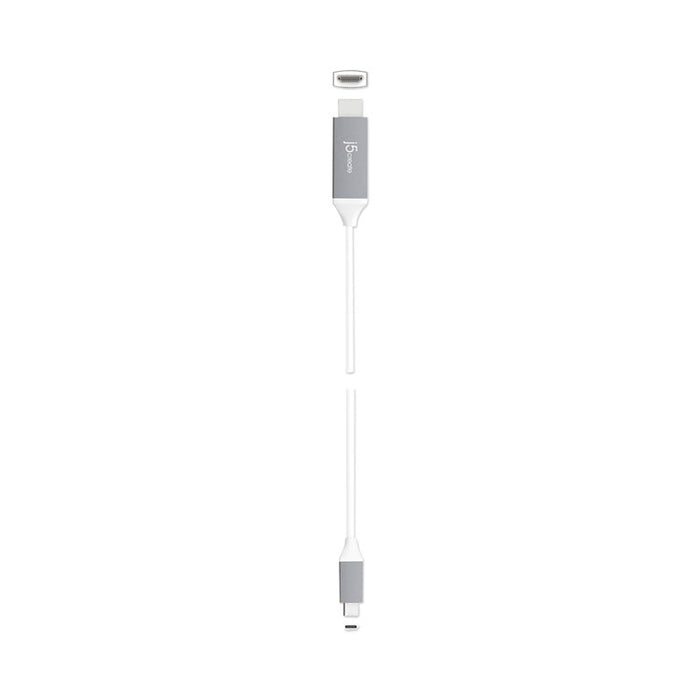HDMI 4K Audio/Video Cable, 6 ft, White