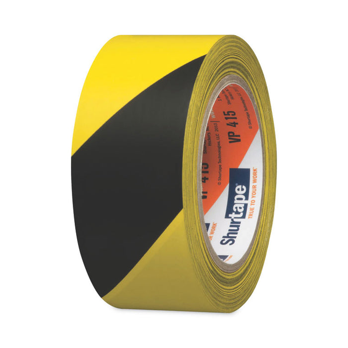 VP 415 Safety Tape, 1.96" x 33 yds, Black/Yellow, 24/Carton
