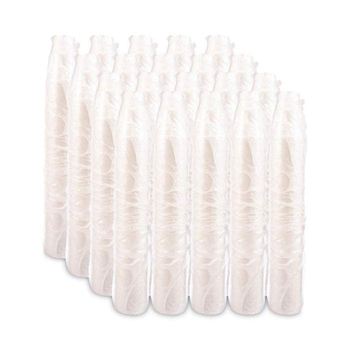 Foam Drink Cups, Tapered Bottom, 32 oz, White, 25/Bag, 20 Bags/Carton